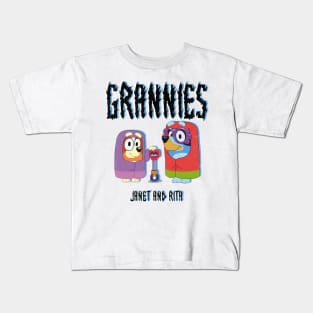 Grannies 2 janet and rita blue Kids T-Shirt